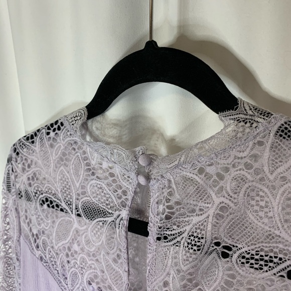 Purple flowy dress with lace by Ty Alexander’s - Picture 4 of 7